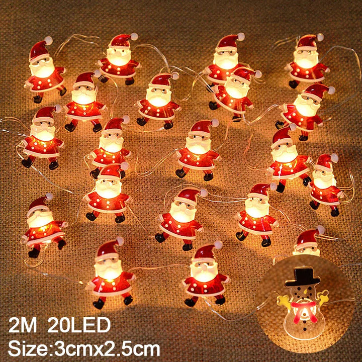 Rynx Snowflake LED Light Christmas Decorations For Home Hanging Garland Christmas Tree Decor Ornament Christmas Xmas Gift New Year
