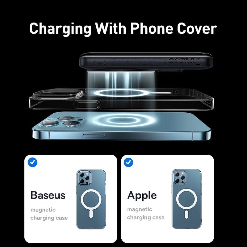 Lisslune | Mag-Safe 20W Magnetic Powerbank with 10000mAh Capacity and Adjustable Stand for Fast Charging