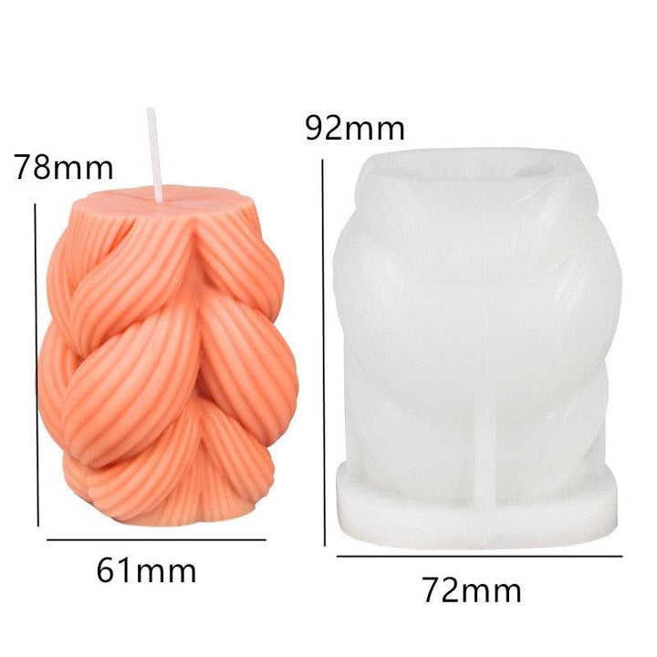 Lisslune | Creative spiral column silicone mold for unique candle and soap making!