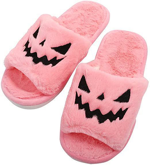 Lisslune | Soft Scary Pumpkin Slippers