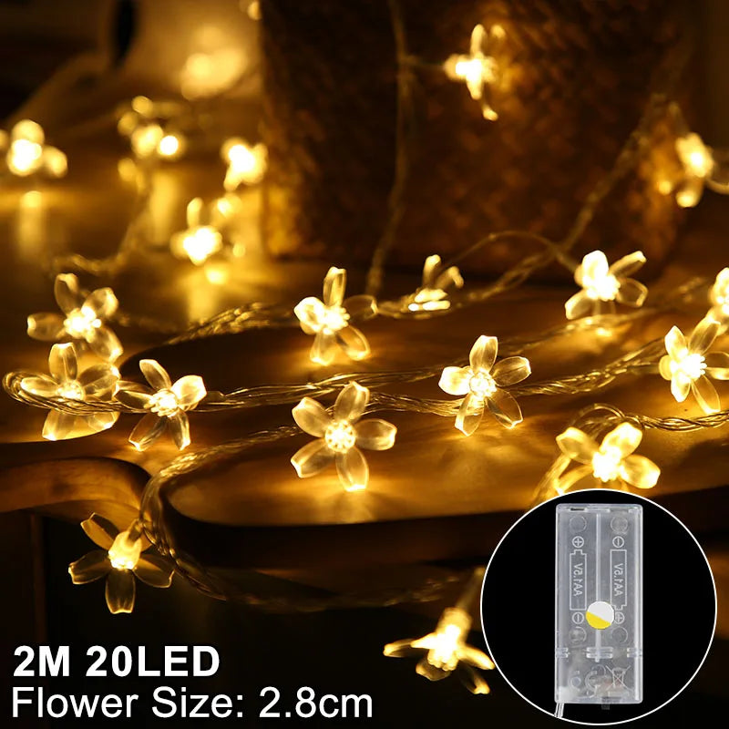 Rynx Snowflake LED Light Christmas Decorations For Home Hanging Garland Christmas Tree Decor Ornament Christmas Xmas Gift New Year