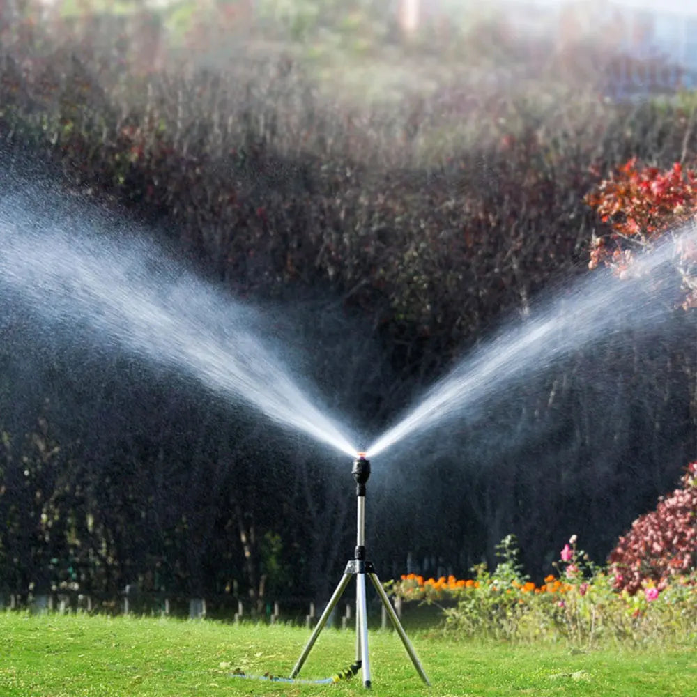 Lisslune | Automatic Rotating Garden Sprinkler with Retractable Tripod for the Garden