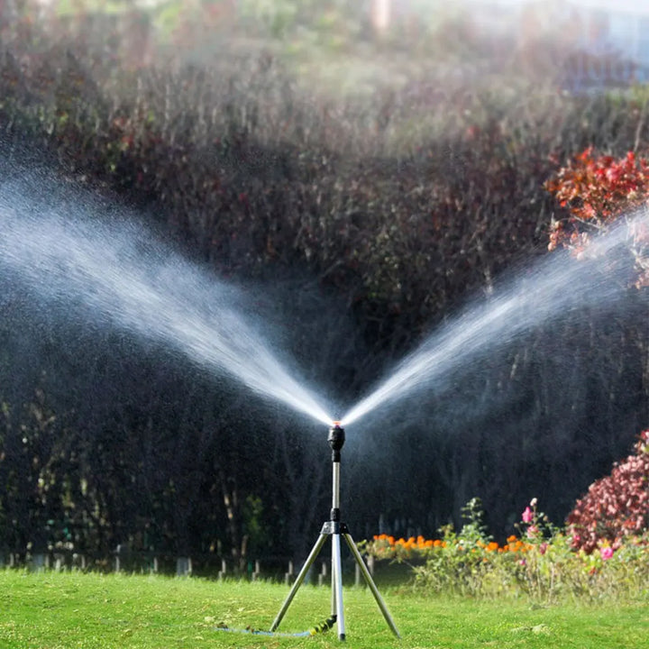 Lisslune | Automatic Rotating Garden Sprinkler with Retractable Tripod for the Garden