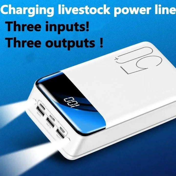 Lisslune | Powerful portable charger with integrated LED flashlight