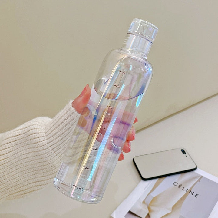 Lisslune | Time Scale Heat-Resistant Glass Water Bottle