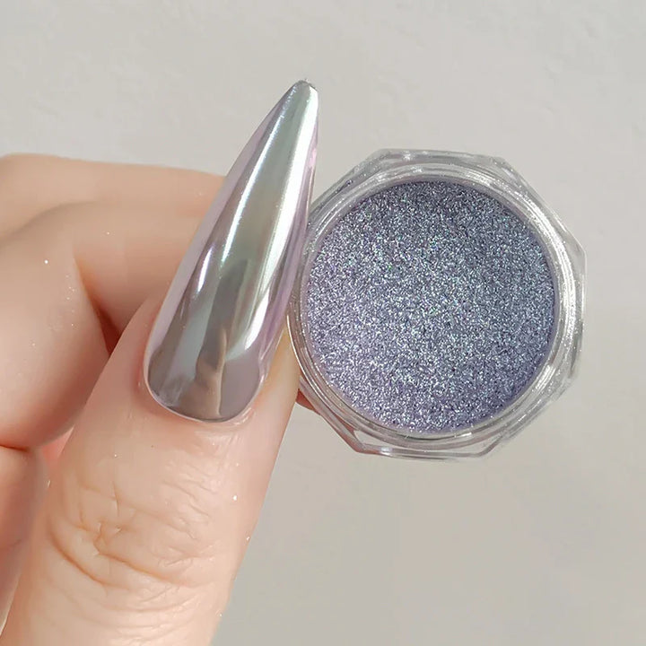 Rynx |1Jar Aurora Chameleon Snowflake Ultra-Thin Iridescent Nail Sequins Holographic Opal Eyeshadow Ice Glitter Nail Chameleon Flakes