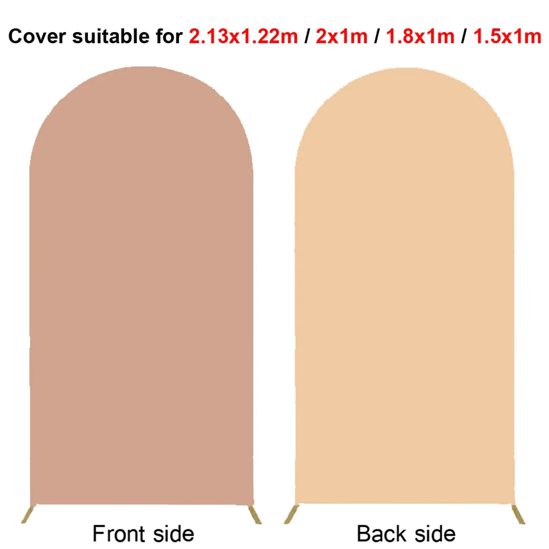 Rynx | 2M Metal balloon arch background stand birthday balloons party backdrop covers photo shoot double-sided elastic fabric background