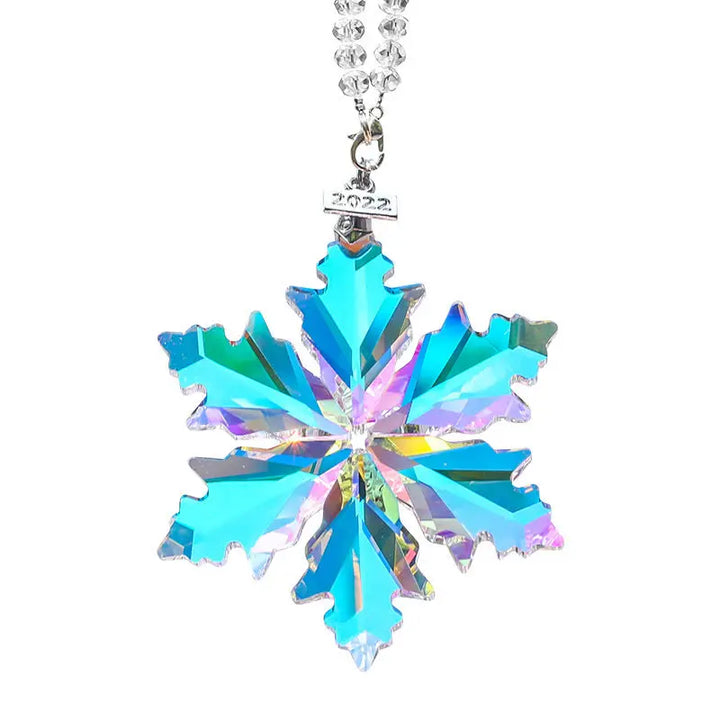 Lisslune | Transparent Snowflake Rainbow Car Pendant Decor