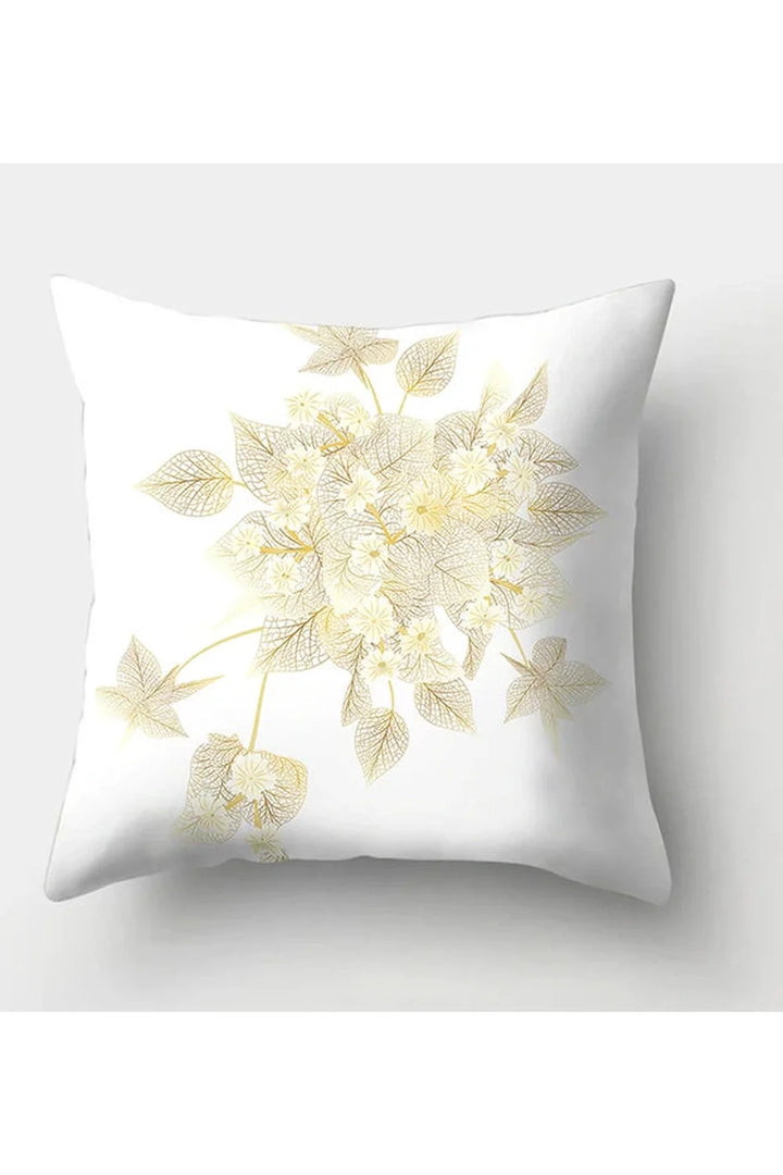 Lisslune | Yellow leaf polyester pillowcase