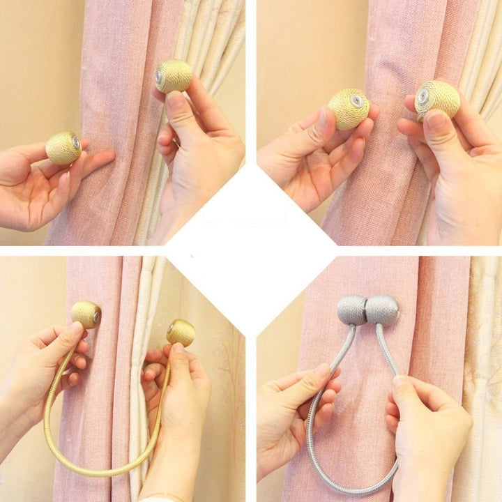 Lisslune | Magnetic clip for holding curtains together (2 pieces)