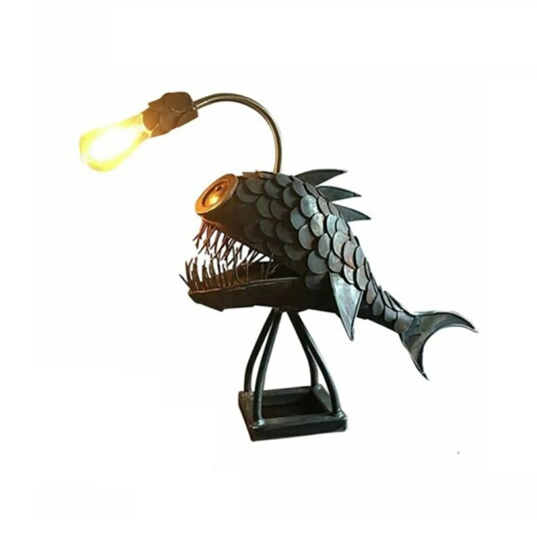 Lisslune | Table lamp - RusticFish - Adjustable lighting - Handmade artistic charm