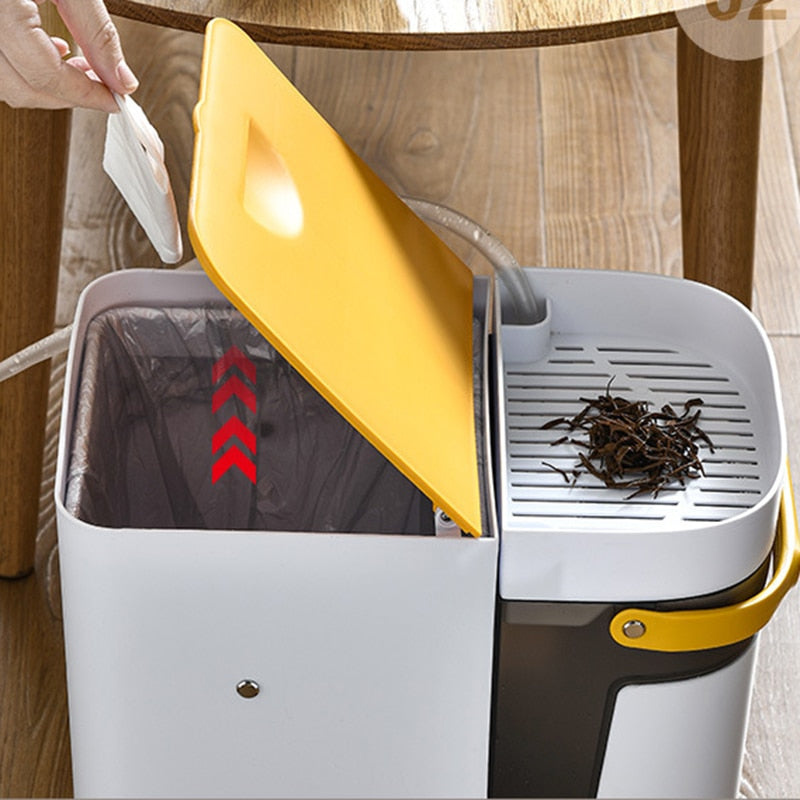 Lisslune | 2in1 Dry & Wet Storage Easy Trash Can