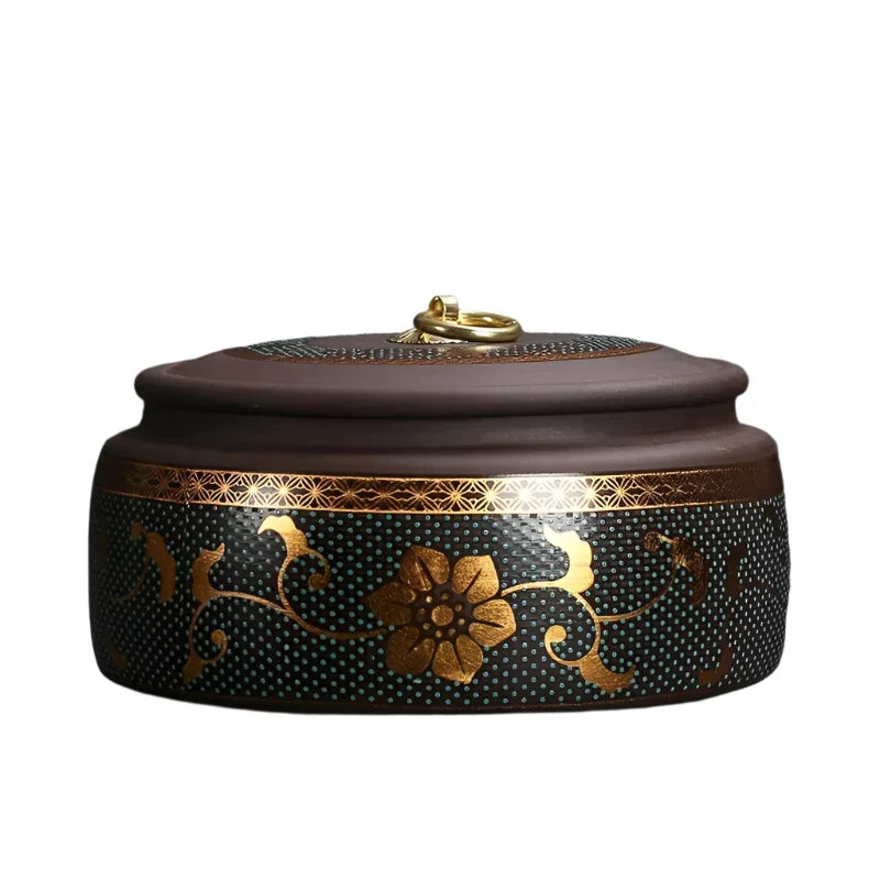 Lisslune | Premium Purple Tone Tea Storage Container for Optimal Pu'er Tea Storage