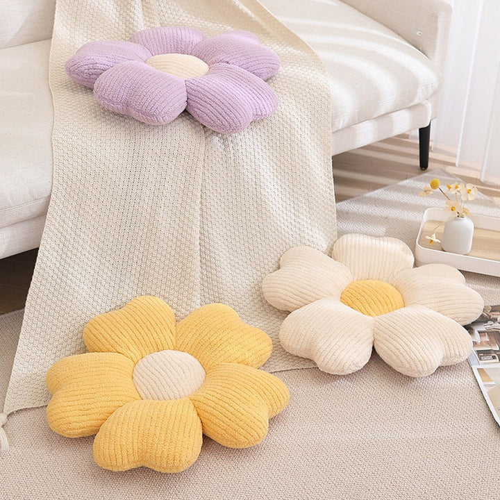 Lisslune | Fluffy Clover Flowers Pillow