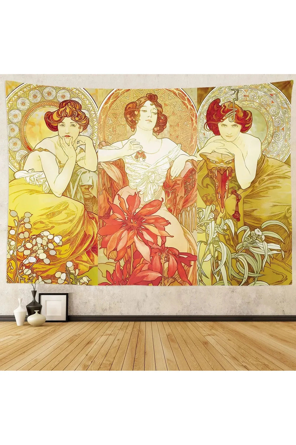 Lisslune | Nouveau Flower Goddess Tapestry