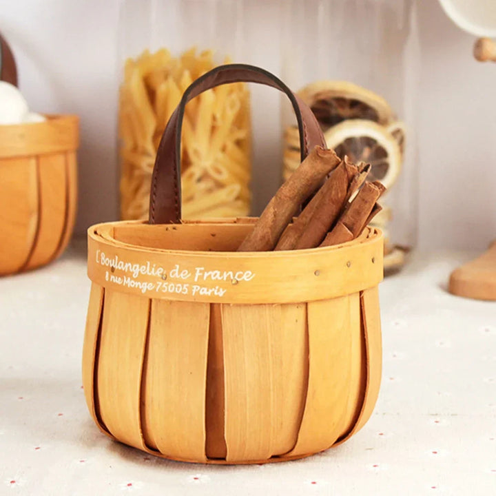 Lisslune | French Market Handcrafted Wooden Basket
