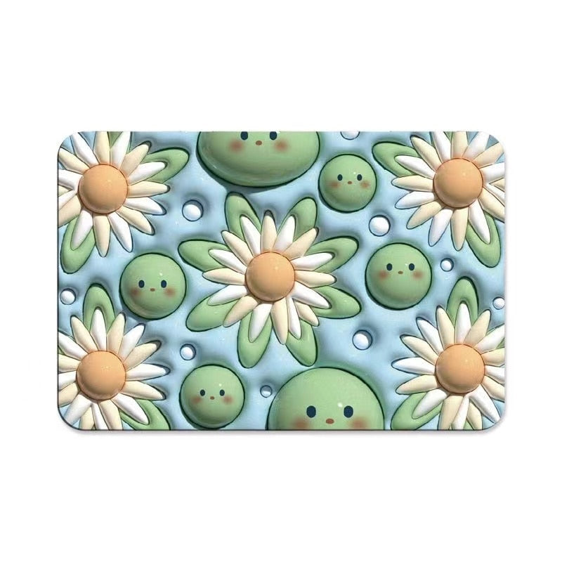 Lisslune | Non-Slip Cartoon Colorful Fun Quick Water Absorbent Mat
