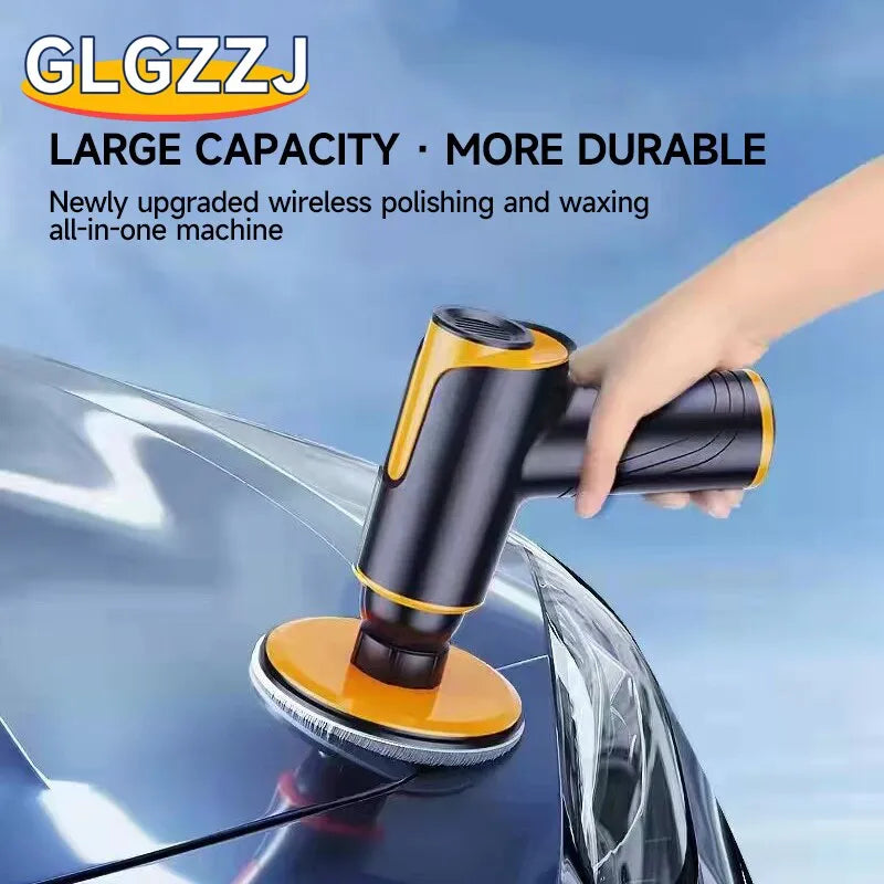 Lisslune | Wireless Car Polisher 100W | Rechargeable Battery | Adjustable Speed
