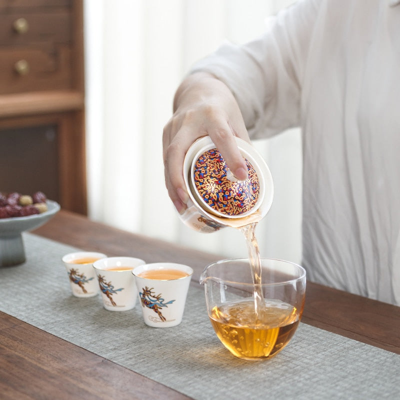 Lisslune | Magical Winter Ceramic Tea Cup Set