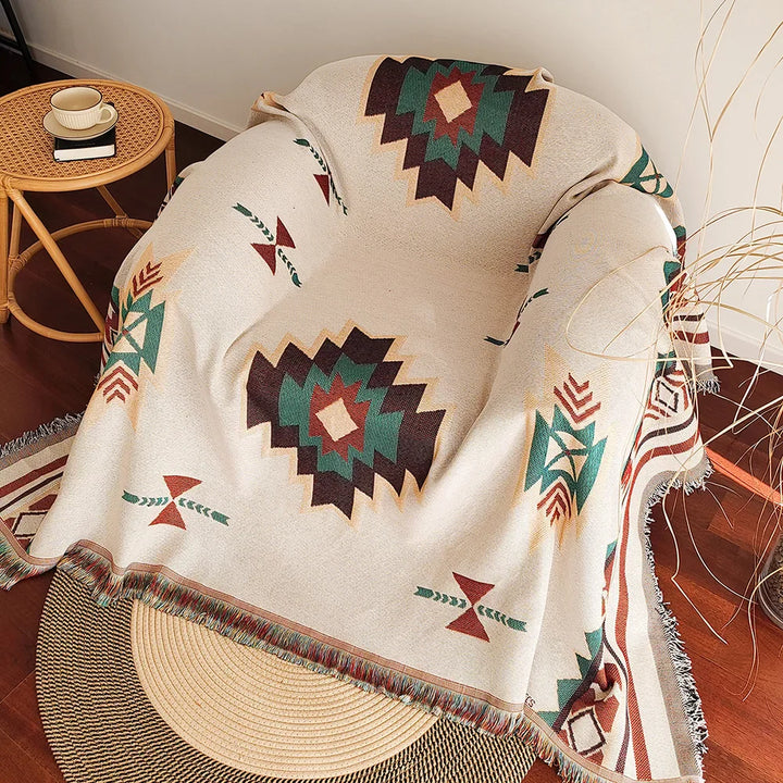 Lisslune | Geometric Woven Blanket