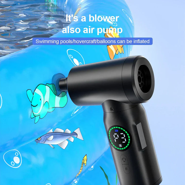Lisslune | 2-in-1 Portable Vacuum Cleaner & Blower | 7500mAh Battery, LED Light & Versatile for Home, Car & Office Cleaning