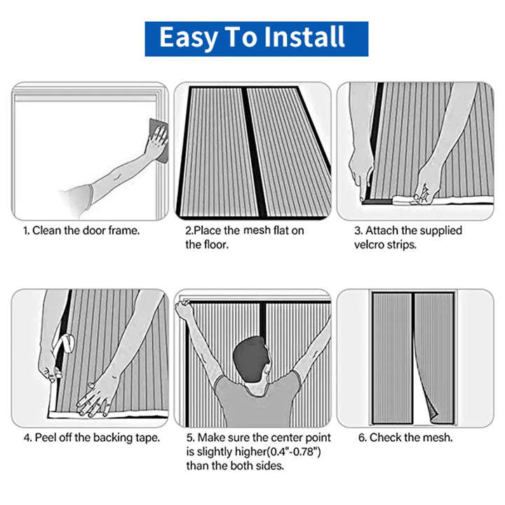 Lisslune | Magnetic Cold-Proof Cotton Door Curtain