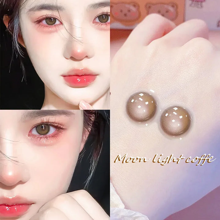 Lisslune | 2Pcs Contact Lenses for Eye Color High Quality Natural with Myopia Prescription Beauty Anime Accessories Free Shipping