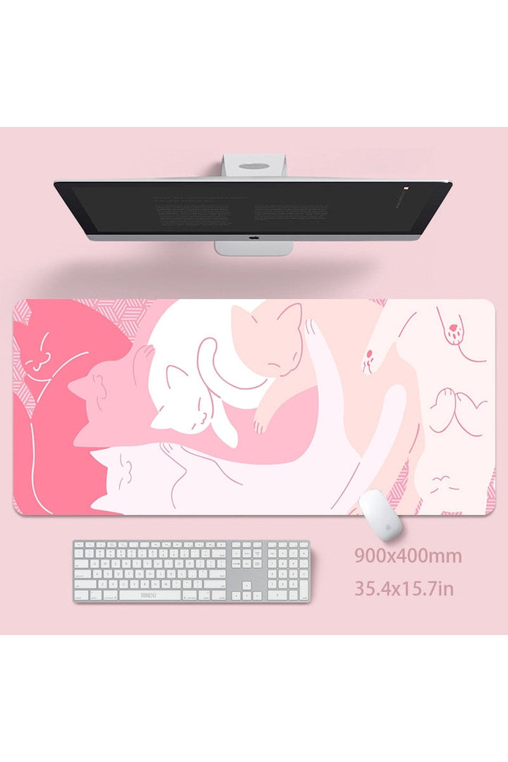 Lisslune | Cat large desk mat