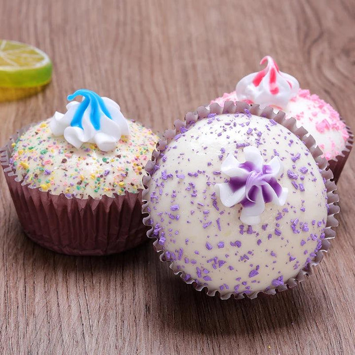Lisslune | Set of 6 Realistic Decorative Artificial Cupcake Props for Display