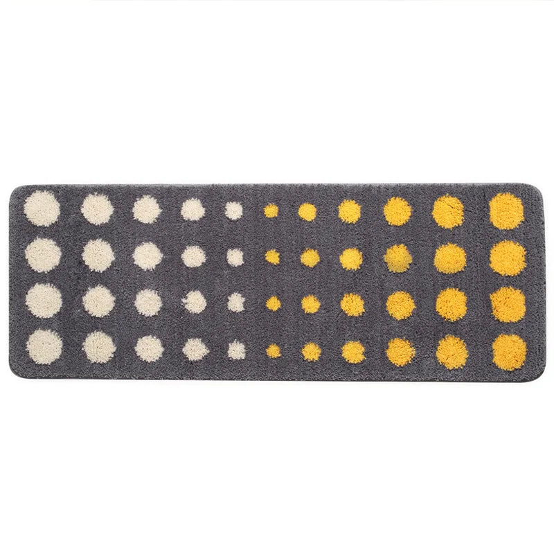 Rynx | Chic Dots Carpet Bathroom Mat Soft Geometric Bedroom Rug Door Mat Living Area Long Rug Non-Slip Hallway Living Room Decor