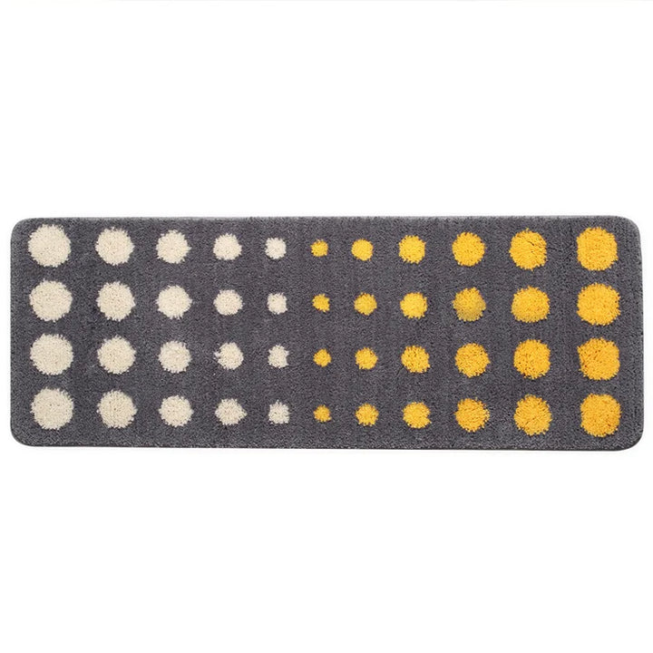 Rynx | Chic Dots Carpet Bathroom Mat Soft Geometric Bedroom Rug Door Mat Living Area Long Rug Non-Slip Hallway Living Room Decor