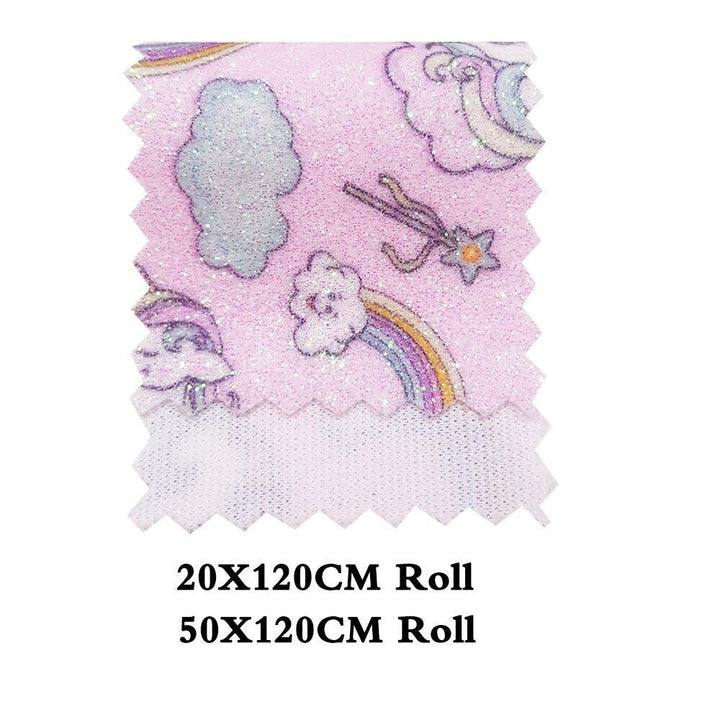 Lisslune | Enchanting Unicorn Glitter Fabric Roll: Transform Your DIY Craft Projects and Home Decor