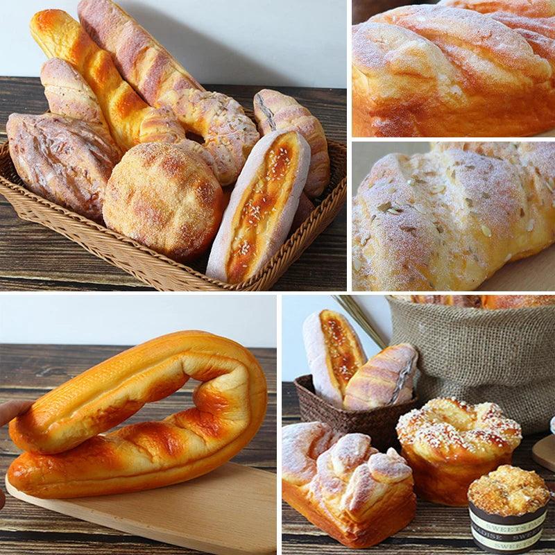 Lisslune | Elegant Artificial French Baguette Home Decoration for Kitchen and Display