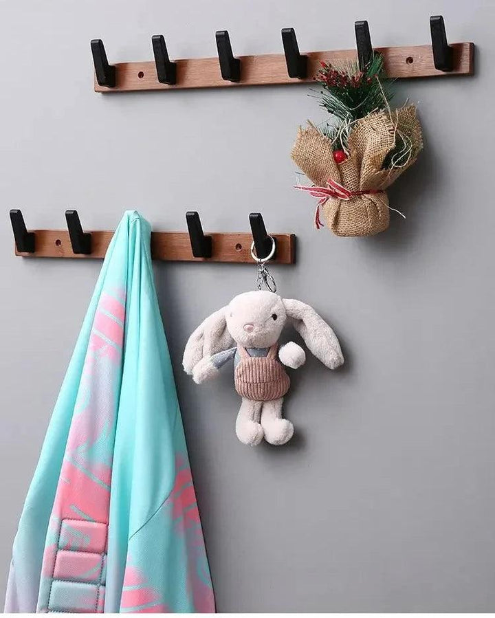 Lisslune | Stylish wall coat rack made of solid wood for elegant home organization