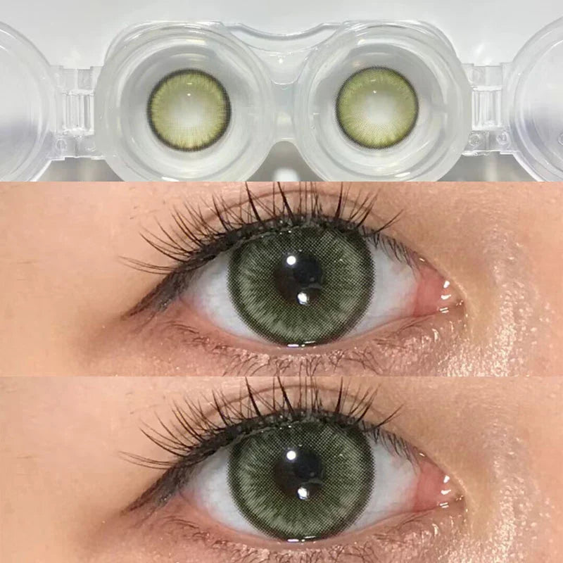 Rynx | KSSEYE 2pcs natural gray contact lenses with diopters cosmetic contact lens yearly beautiful pupil contact lenses free shipping