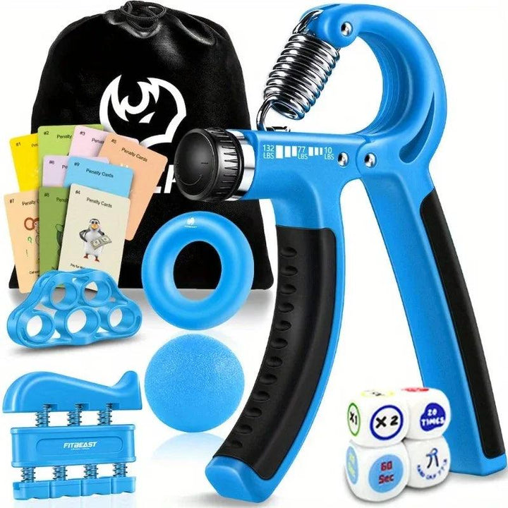 Lisslune | Ultimate 5-piece grip strength training equipment with adjustable resistance and fun accessories