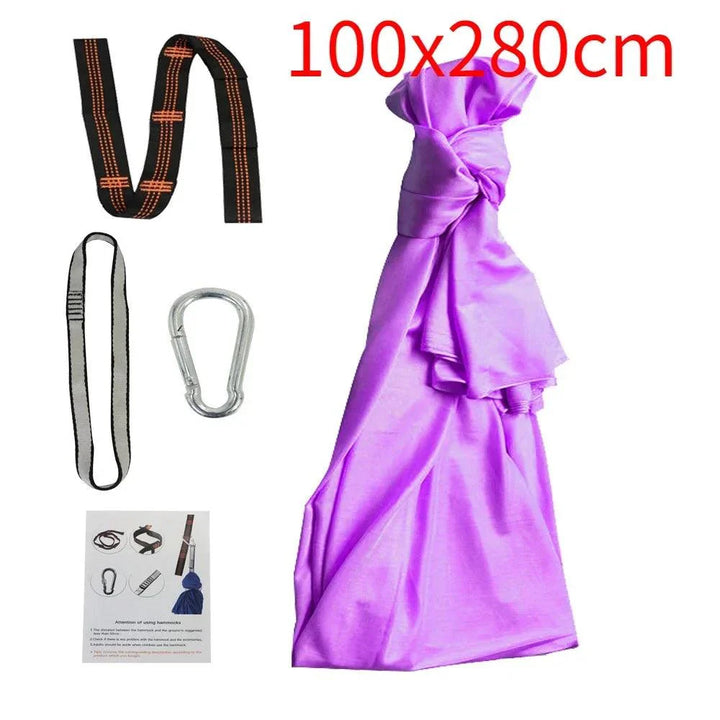Lisslune | Versatile Nylon Swing Hammock for Sensory Therapy and Relaxation with Yoga Straps