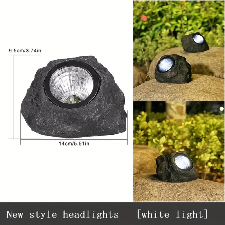 Lisslune | Waterproof Outdoor Solar Rock Spotlight Lamps