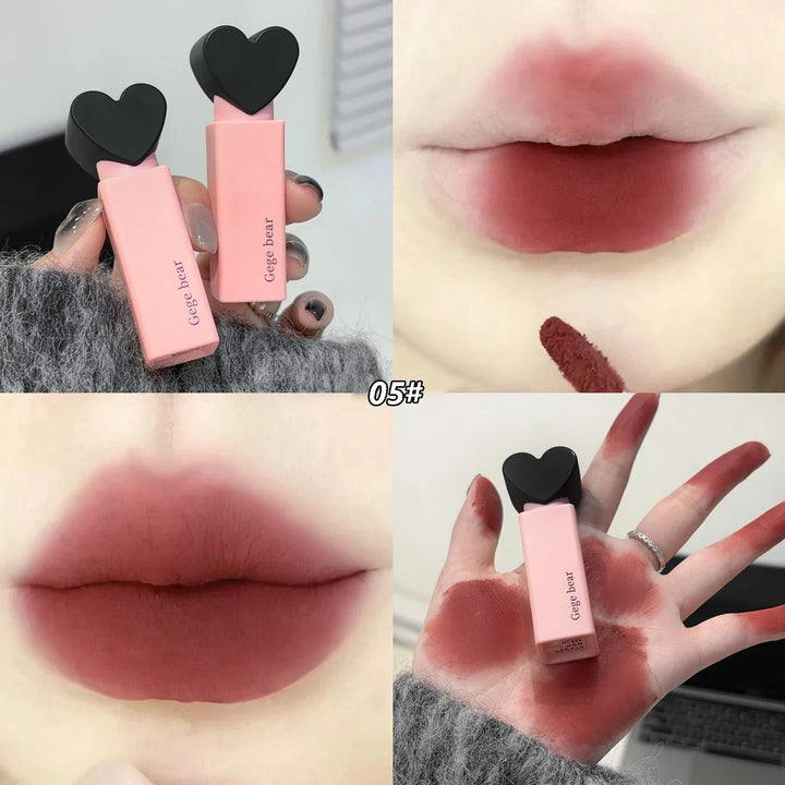 Rynx | 6 Colors Matte Velvet Lipstick Long-lasting Makeup Liquid Lip Gloss Waterproof Non-bleeding Cup Lip Lacquer Tint Makeup Cosmetics