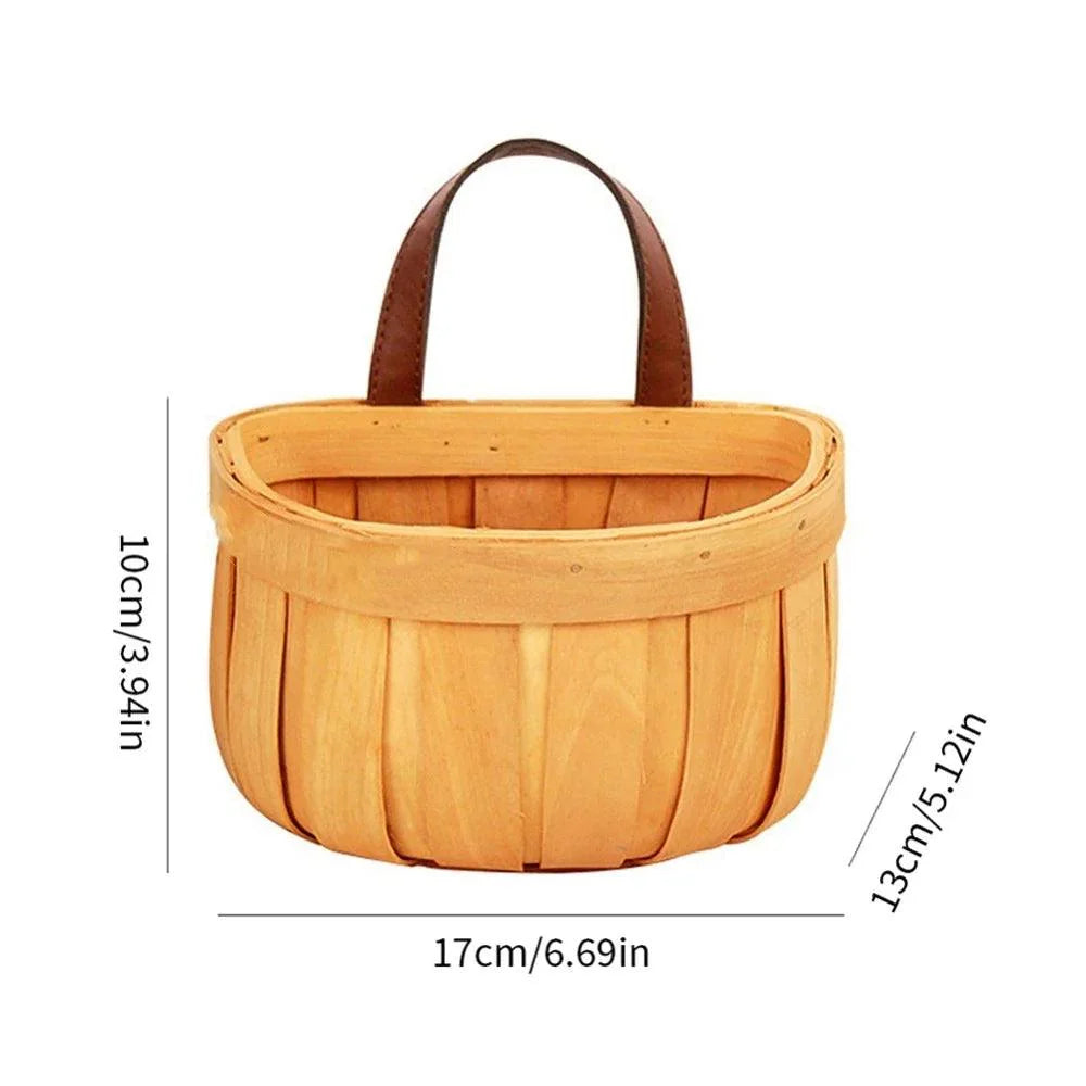 Lisslune | Woven Bamboo Wall Baskets for Elegant Plant and Flower Arrangements