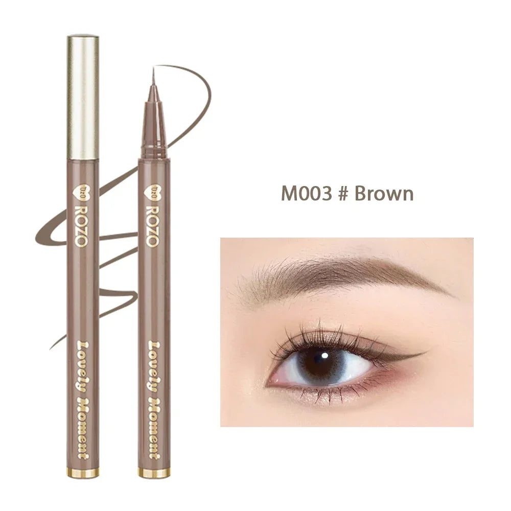 Rynx | Ultra-fine liquid eyeliner waterproof glitter matte black brown shimmering eyeliner lying silk moth pencil eye beauty party makeup tools