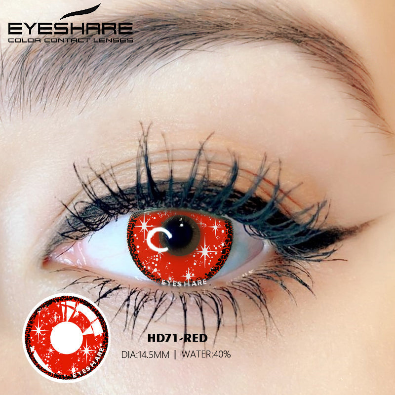 Rynx Cosplay HD71 Red 14.5mm 1 Pair | 1 Year