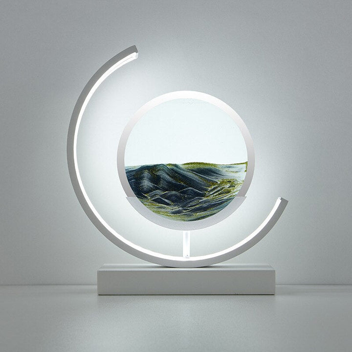 Lisslune | LED Table Lamp with Moving Sand Landscape – SandLight