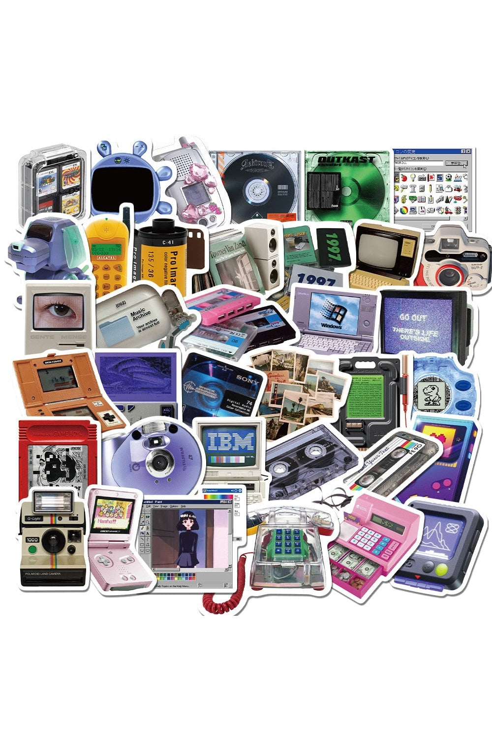 Lisslune | Game Console Sticker Set
