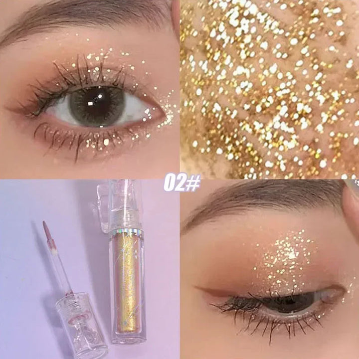 Rynx | Pearl Chameleon Liquid Eyeshadow Diamond Shimmer Fine Sparkling Glitter Eyeshadow Lying Silk Caterpillar Highlighter Quick-Drying