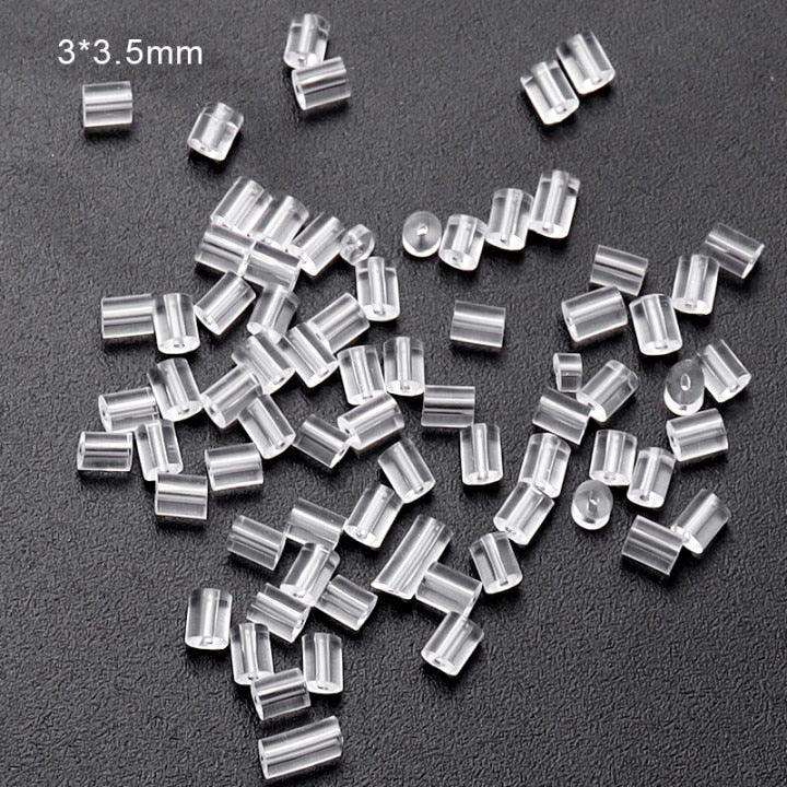 Lisslune | 500 Rubber Earring Back Stoppers: Essential Materials for Comfortable and Secure Jewelry Creations