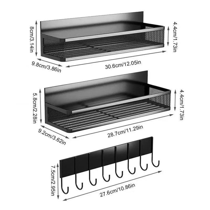 Lisslune | Magnetic Spice and Towel Holder for Kitchen Organization
