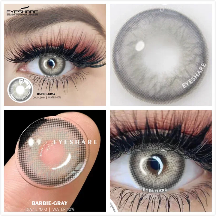 Rynx | 1 Pair Colored Lenses Ocean Colored Contact Lenses Beautiful Pupil Makeup Contact Lens Annual Use Cosmetic Beauty Eye Lenses