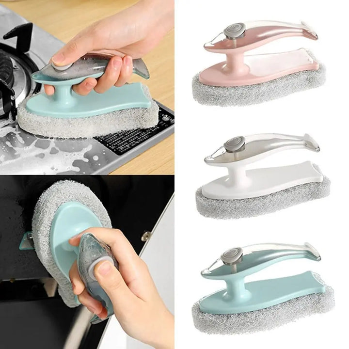Lisslune | Soap Dispenser Dolphin-Shaped Kitchen Brush