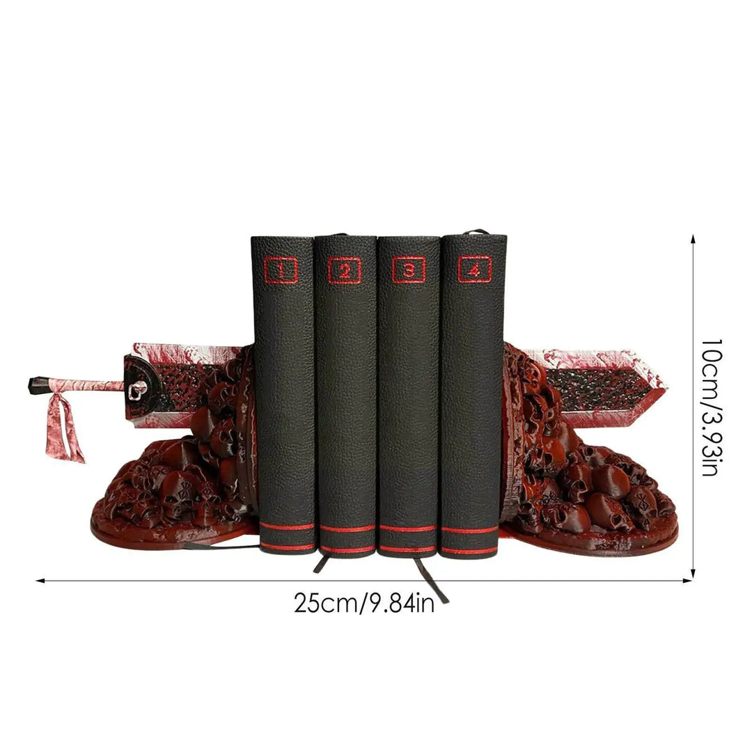 Lisslune | Berserk Bookends Furious Bookends Dragon Hunter Resin Craft Study Art Decorative Ornament Home Desk Bookshelf T4z7